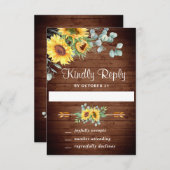 Eukalyptus Wedding RSVP Card (Vorne/Hinten)