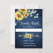 Eukalyptus Wedding RSVP Card (Vorderseite)