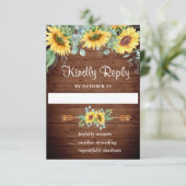 Eukalyptus Wedding RSVP Card (Stehend Vorderseite)