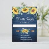Eukalyptus Wedding RSVP Card (Stehend Vorderseite)