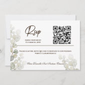 Eukalyptus Wedding RSVP Card Einladung (Vorderseite)