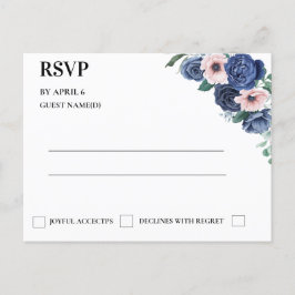 Eukalyptus Wedding RSVP Card Einladungspostkarte