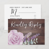 Eukalyptus Wedding RSVP Card Karte (Vorne/Hinten)