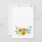 Eukalyptus Wedding RSVP Card Karte (Rückseite)