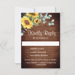 Eukalyptus Wedding RSVP Card Karte