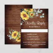 Eukalyptus Wedding RSVP Card Karte (Vorne/Hinten)