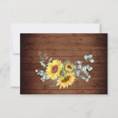 Eukalyptus Wedding RSVP Card Karte (Rückseite)