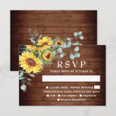 Eukalyptus Wedding RSVP Card Karte (Vorne/Hinten)