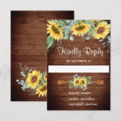 Eukalyptus Wedding RSVP Card Karte (Vorne/Hinten)