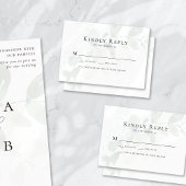 Eukalyptus Wedding RSVP Card Mitteilungskarte