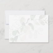 Eukalyptus Wedding RSVP Card Mitteilungskarte (Rückseite)