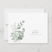 Eukalyptus Wedding RSVP Einladung (Vorderseite)