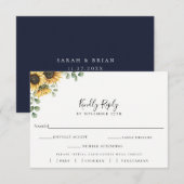 Eukalyptus Wedding RSVP Essenskarte Karte (Vorne/Hinten)