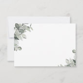 Eukalyptus Wedding RSVP Karte (Rückseite)