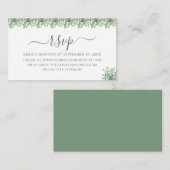 Eukalyptus Wedding RSVP Karte (Vorne/Hinten)