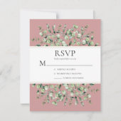 Eukalyptus Wedding RSVP Karte (Vorderseite)