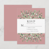 Eukalyptus Wedding RSVP Karte (Vorne/Hinten)