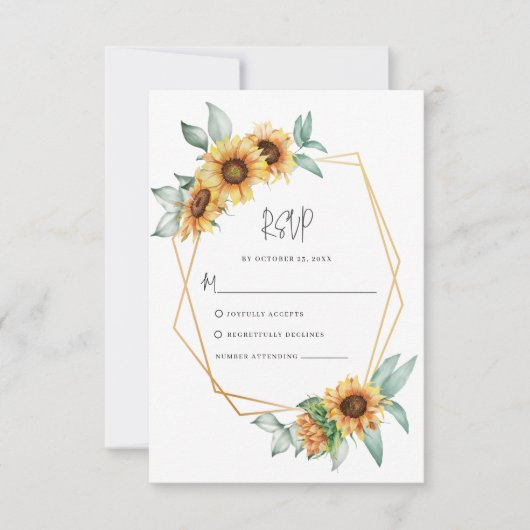 Eukalyptus Wedding RSVP Karte (Vorderseite)
