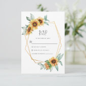 Eukalyptus Wedding RSVP Karte (Stehend Vorderseite)
