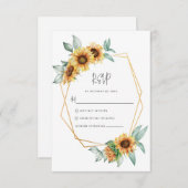 Eukalyptus Wedding RSVP Karte (Vorne/Hinten)
