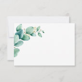 Eukalyptus Wedding RSVP Karte (Rückseite)