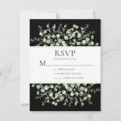 Eukalyptus Wedding RSVP Karte (Vorderseite)