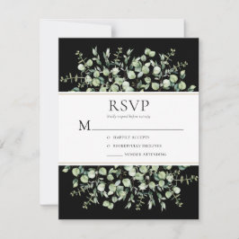 Eukalyptus Wedding RSVP Karte