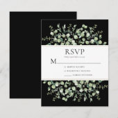 Eukalyptus Wedding RSVP Karte (Vorne/Hinten)