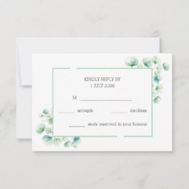 Eukalyptus Wedding RSVP Karte