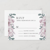 Eukalyptus Wedding RSVP Karte (Vorne/Hinten)