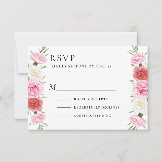 Eukalyptus Wedding RSVP Karte (Vorderseite)