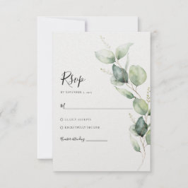 Eukalyptus Wedding RSVP Karte