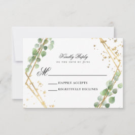 Eukalyptus Wedding RSVP Karte