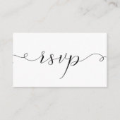 Eukalyptus Wedding RSVP Online Card Begleitkarte (Rückseite)