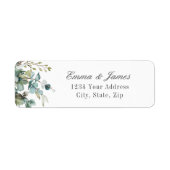 Eukalyptus Wedding Rücksendeadresse (Vorne)