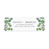 Eukalyptus Wedding Rücksendeadresse (Vorne)