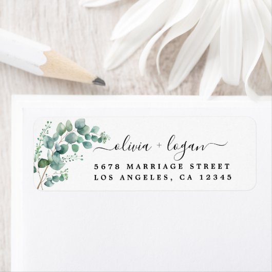 Eukalyptus Wedding Rücksendeadresse (Insitu)