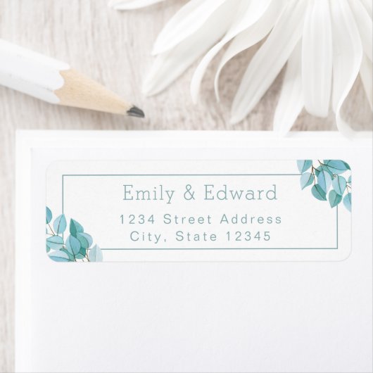 Eukalyptus Wedding Rücksendeadresse (Insitu)