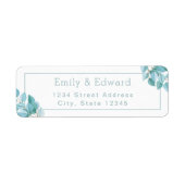 Eukalyptus Wedding Rücksendeadresse (Vorne)