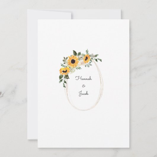 Eukalyptus Wedding Save The Date (Rückseite)