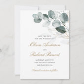 Eukalyptus Wedding Save The Date (Vorderseite)