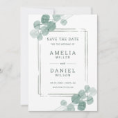 Eukalyptus Wedding Save The Date (Vorderseite)