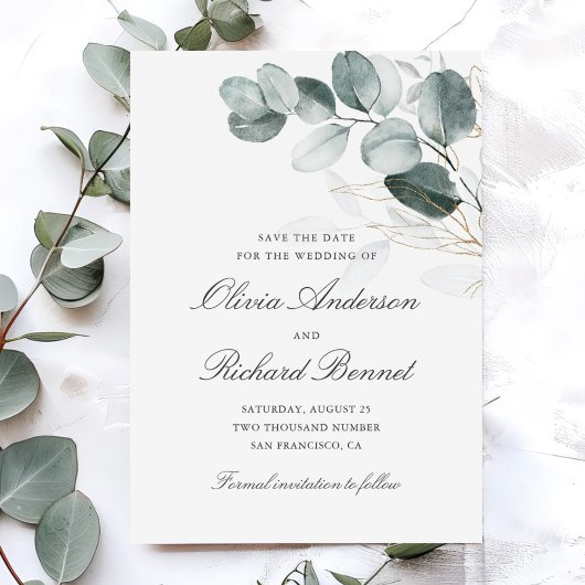 Eukalyptus Wedding Save The Date