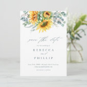 Eukalyptus Wedding Save The Date (Stehend Vorderseite)