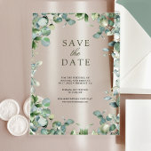 Eukalyptus Wedding Save the Date Acryleinladungen