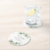 Eukalyptus Wedding Save the Date Announction Untersetzer (Vor Ort)