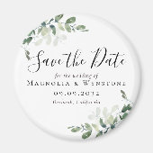 Eukalyptus Wedding Save the Date Magnet (Vorne)