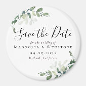 Eukalyptus Wedding Save the Date Magnet (Vorne)