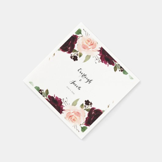 Eukalyptus Wedding Serviette (Ecke)