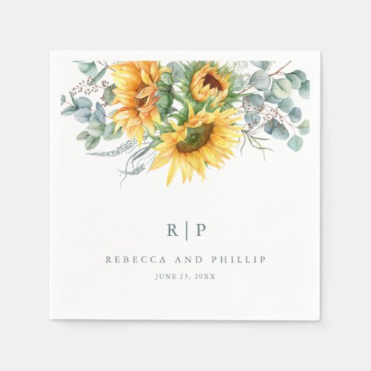 Eukalyptus Wedding Serviette (Vorderseite)